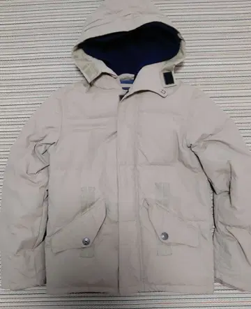 다운 자켓 코트 S 사이즈 베이지 브라운