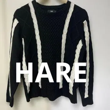 HARE 하레 스트라이프 디자인 니트 S