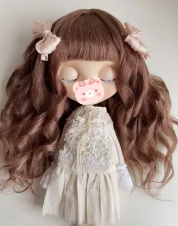 [ 당일 발송 ] brown 23 모헤어 가발 Blythe