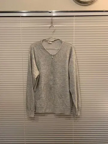 80s USA제 맨투맨 지퍼 가디건 알루미늄 지퍼