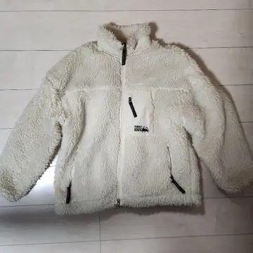 FIRST DOWN 플리스 자켓 아이보리 F