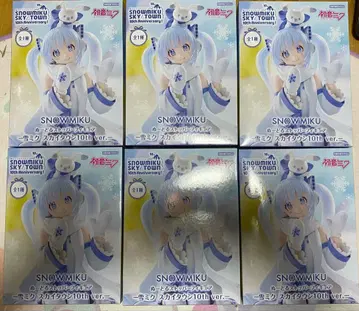 SNOW MIKU 10th ver. 피규어 6개 세트