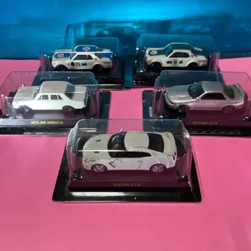 교쇼 64/1 스케일 닛산 스카이라인 미니카 5세트