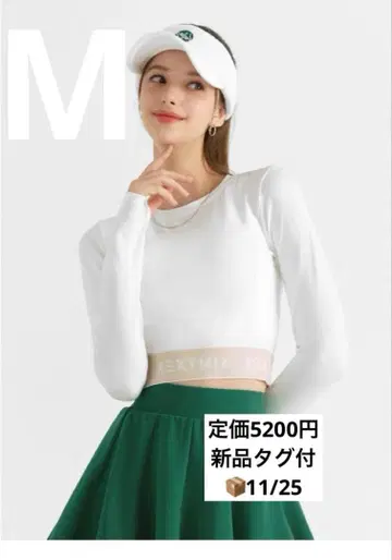 XWFLT01H3 로고 크롭 기장 긴팔