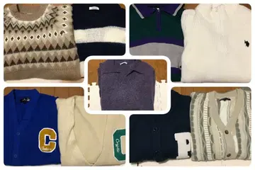 남성용 니트 가디건 9장 묶음 판매