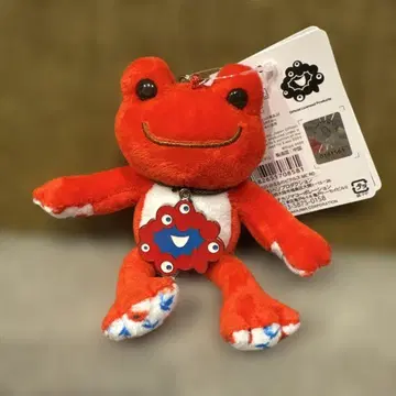 박람회장 구매 미야쿠미야쿠 x 개구리 피클스 마스코트 키링 빨간색