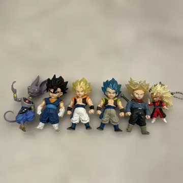 드래곤볼 ADVERGE 5체 세트 & 손오공 제노 스트랩 (받침대 없음)