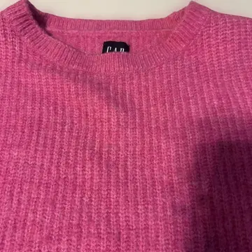 GAP 핑크 리브 니트 스웨터 S