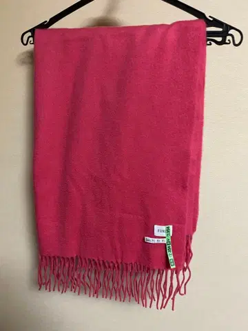 FURLA 프린지 머플러 핑크