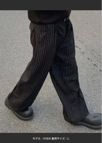 [지하실+] 스트라이프 보더 슬랙스 L 사이즈