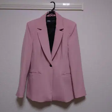 ZARA 핑크 테일러드 자켓