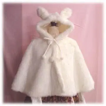 BABY 토끼 귀 후드 케이프