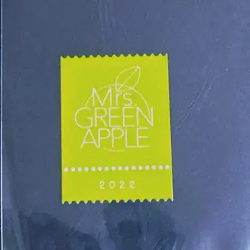 Mrs. GREEN APPLE 옐로우 그린 패턴 로고 스티커 1장