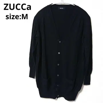 ZUCCa 블랙 V넥 가디건 M