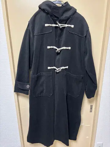 블랙 더플 코트