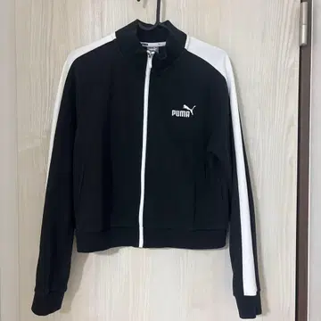 PUMA 집업 자켓 L 블랙/화이트