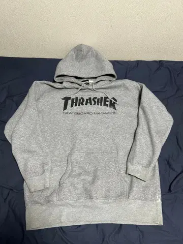 THRASHER 그레이 XL 후드티