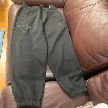 adidas A.S.P.W. 속기모 블랙 스웨트 팬츠 M