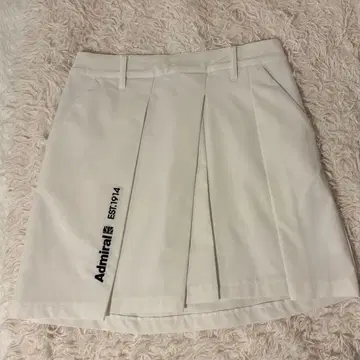 Admiral 플리츠 스커트 화이트
