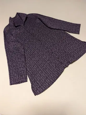 요건 레일 보라색 텍스처 셔츠 자켓