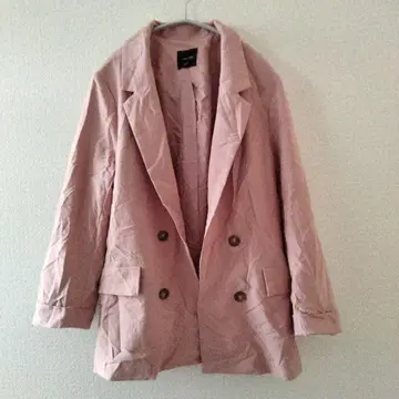 1점 한정 LOVE TREE 핑크 테일러드 자켓 겉옷 [ L ]