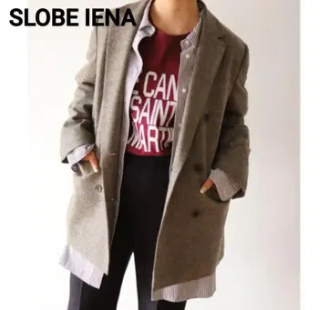 SLOBE IENA 슬로브 이에나 트위드 더블 자켓