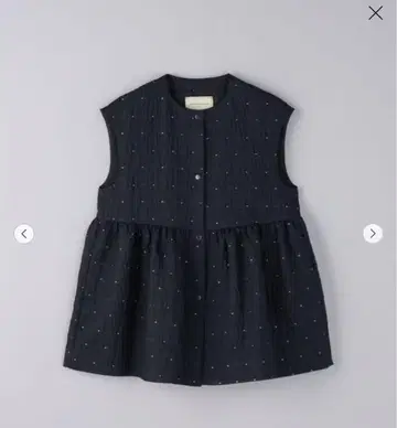 UNITED ARROWS 에어리 도트 자카드 베스트