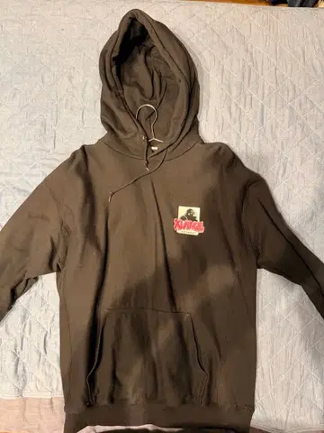 XLARGE 후드티 고릴라 로고 자수 블랙 L 사이즈