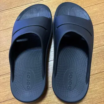 OOFOS 우포스 리커버리 샌들 EU42 블랙 컬러 미사용
