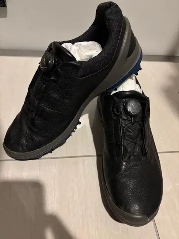 ECCO BIOM 가죽 골프화 블랙 45