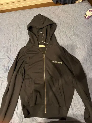 VANQUISH 지퍼 후드티 블랙 S 사이즈 로고 프린트