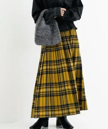 refinedworks 롱 스커트 체크 스커트 BABEL 미세스