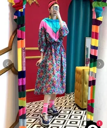 [ 새상품 ] LONDA 론다 플라워 후디 드레스