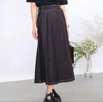 147 이치욘나나 A라인 데님 스커트