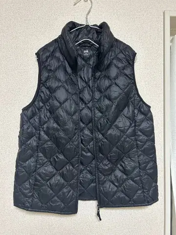 UNIQLO 블랙 다운 베스트 XL