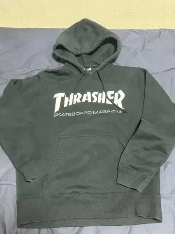THRASHER 후드 부착 후드티 M 사이즈 블랙
