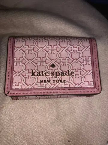 [ 컨디션 최상 ] kate spade 핑크 3단 폴더형 지갑