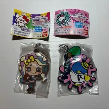 스플래툰 2 산리오 러버 마스코트 이이다 턱시도샘 세트