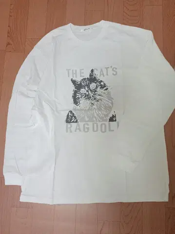 CAT 프린트 롱T 롱셔츠