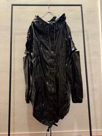 DEMOBAZA 데모바자 후데트 샤이니 레인코트 변형