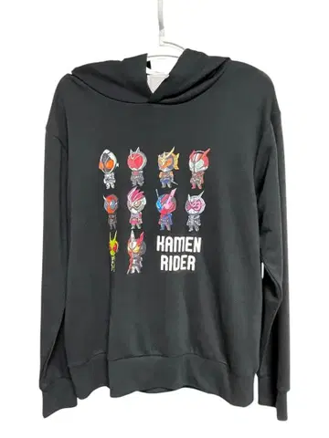 [미사용 새상품] 가면라이더 후드티 블랙 BANDAI