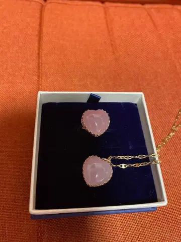 로즈쿼츠 반지 펜던트 탑 k10