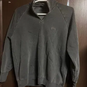 Dickies 다크 그레이 하프 지퍼 트레이닝복