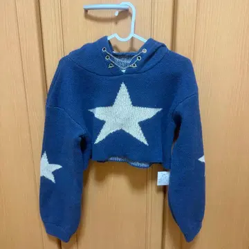 후드 부착 체인 니트 Y2K 한국