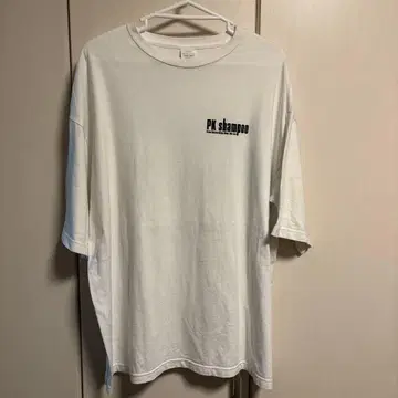 PK shampoo 재정의 T셔츠 화이트 XL