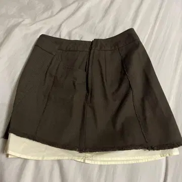 LAGUA GEM 브라운 플리츠 미니 스커트