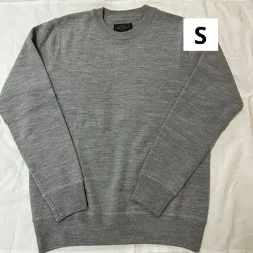 [ 새상품급 ] BEAMS 그레이 니트 스웨터 S 사이즈 울 100%