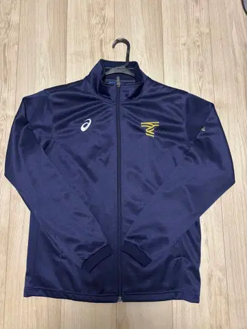 ASICS 네이비 집업 자켓 XAT145