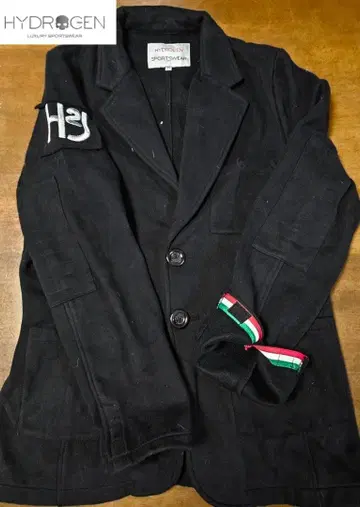 무료배송/새상품급 HYDROGEN 블랙 테일러드 자켓 (XL)