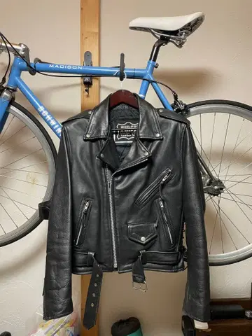 FIRST Genuine Leather 더블 라이더 자켓